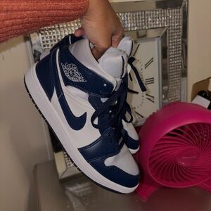 Jordan 1 Grey/Midnight Navy